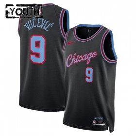 Canotte Bambino Chicago Bulls Nikola Vucevic Nike 2025-26 City Edition Nero Swingman